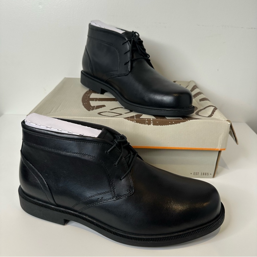 NWT Dunham By New Balance Mens Jonhson Black  Boots size 14 4E